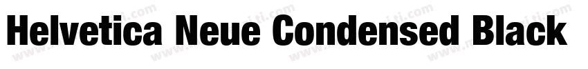 Helvetica Neue Condensed Black Ital字体转换